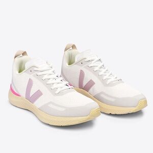Veja Impala Engineered Mesh Glaze Parm Sneakers White Cream Pink